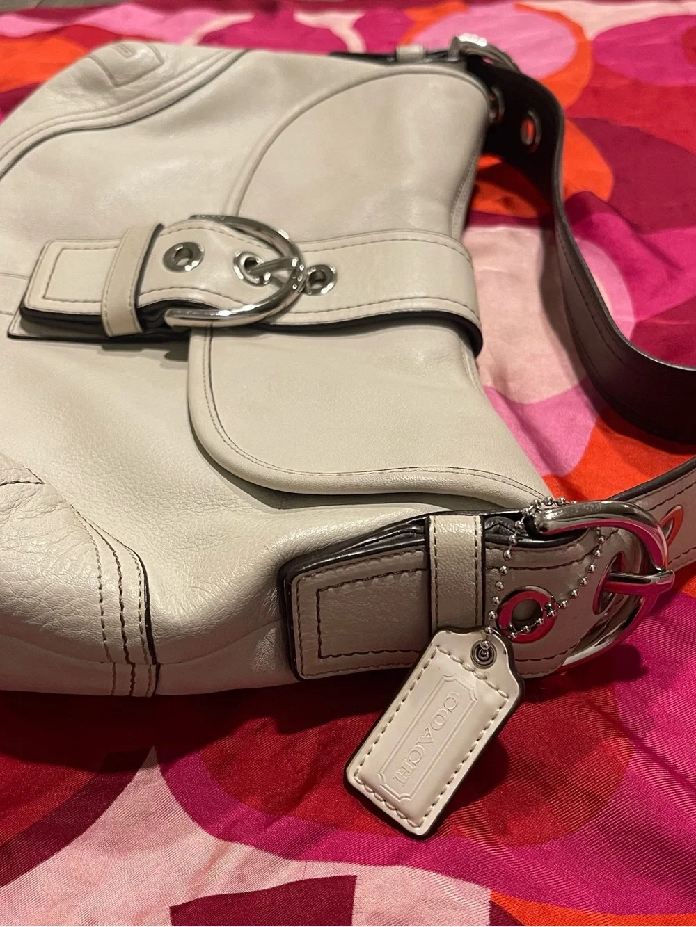 Y2K Coach White Soho Bag!